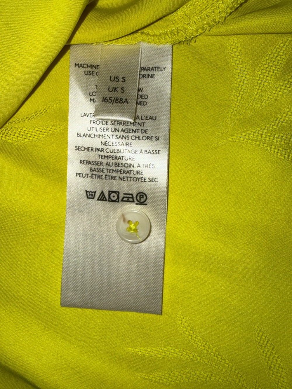Anthropologie Bright Yellow Boho Blouse Embroidered Textured Top Size Small - Picture 8 of 8